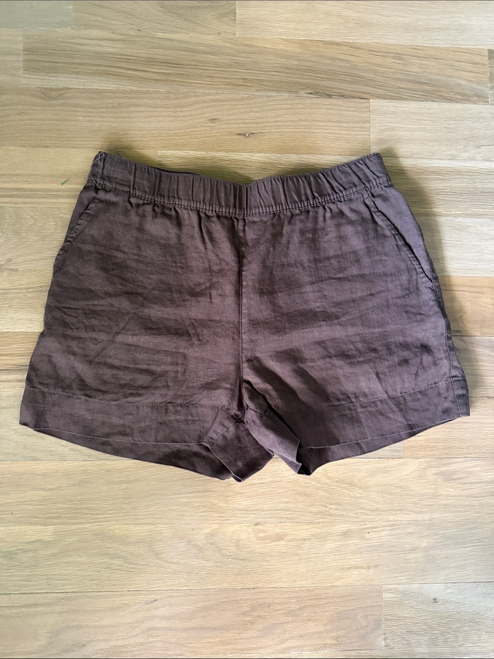 C&C California Brown Linen Shorts